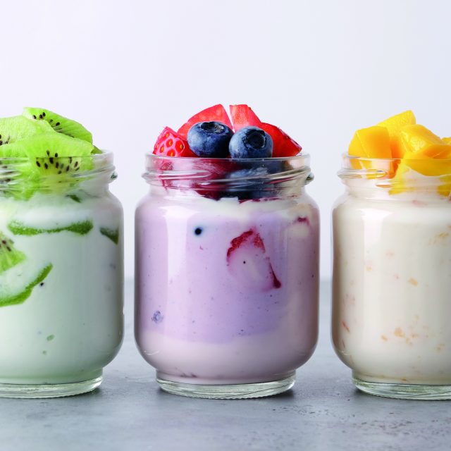 Yogurt and Fruit Blending