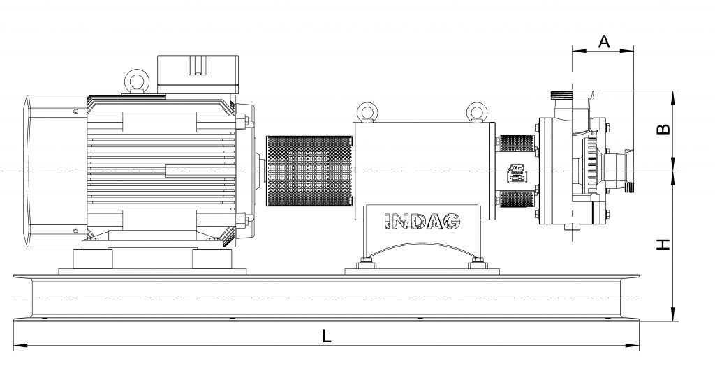 DLM/H SERIES MIXER WITH BEARING BLOCK